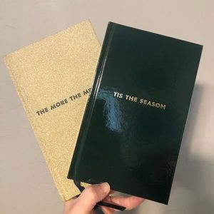 Kate Spade Holiday Notebooks- Green and Gold